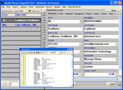 Personnel Organizer Pro 2.82 software screenshot