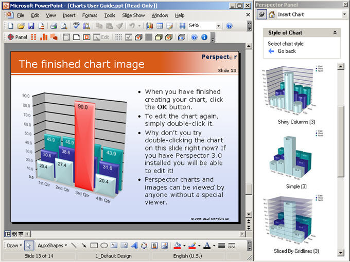 Perspector Professional Edition 4.2 software screenshot