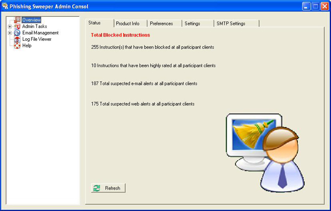 Phishing Sweeper Enterprise 1.0.0.2 software screenshot