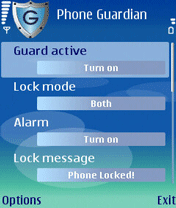 Phone Guardian 3.0 software screenshot