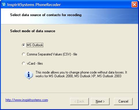 PhoneRecoder 1.0 software screenshot