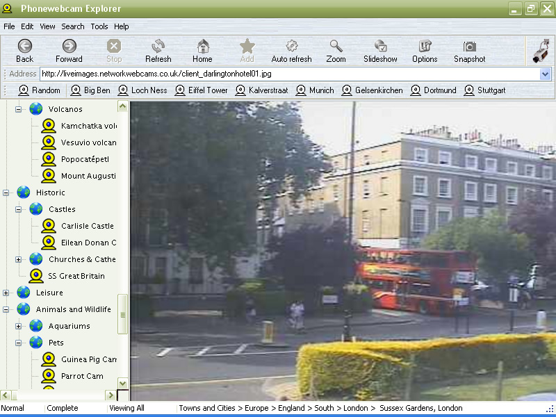 Phonewebcam Explorer 3.5 software screenshot