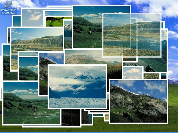 Photo Collage Screensaver 1.5.2 software screenshot