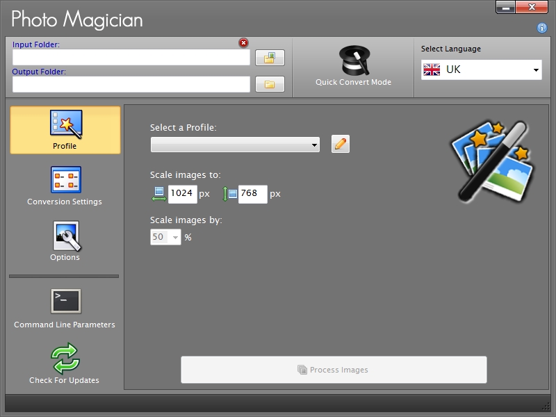 Photo Magician 2.3.4.0 software screenshot