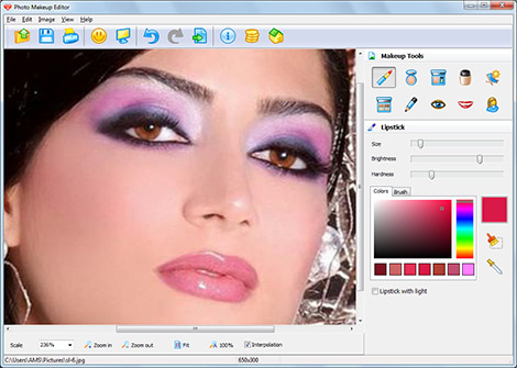 Photo Makeup Editor 1.91 software screenshot