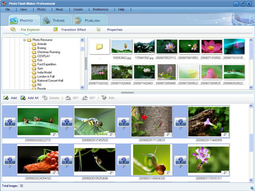 Photo Slideshow Maker Professional 5.57 software screenshot