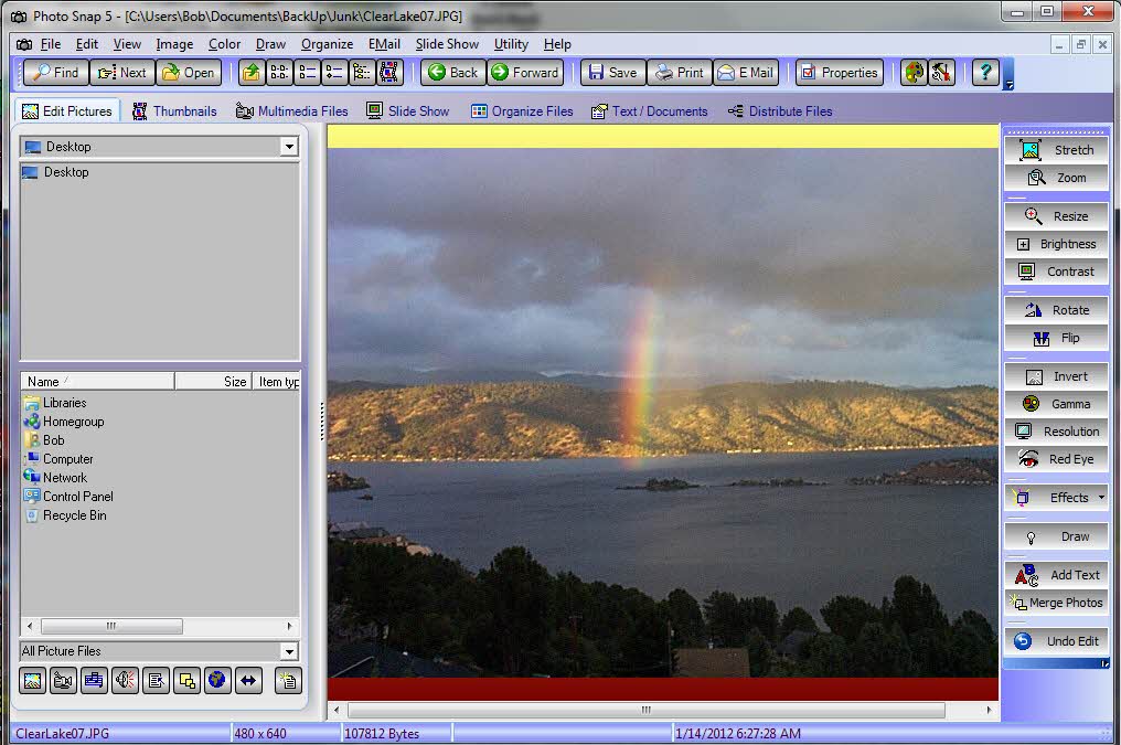 Photo Snap 7.6 software screenshot