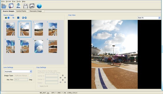 Photo Stitching Software 2.0.2 software screenshot