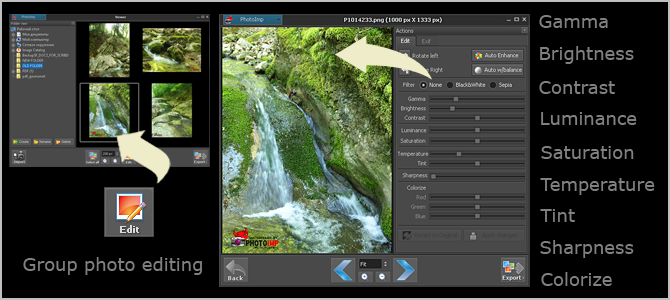 PhotoImp 2.2 software screenshot