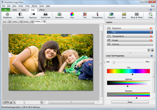 PhotoPad Image Editor 2.58 software screenshot