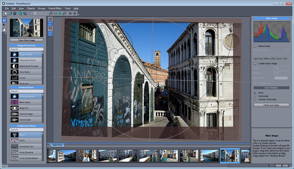 PhotoReactor 1.51 software screenshot