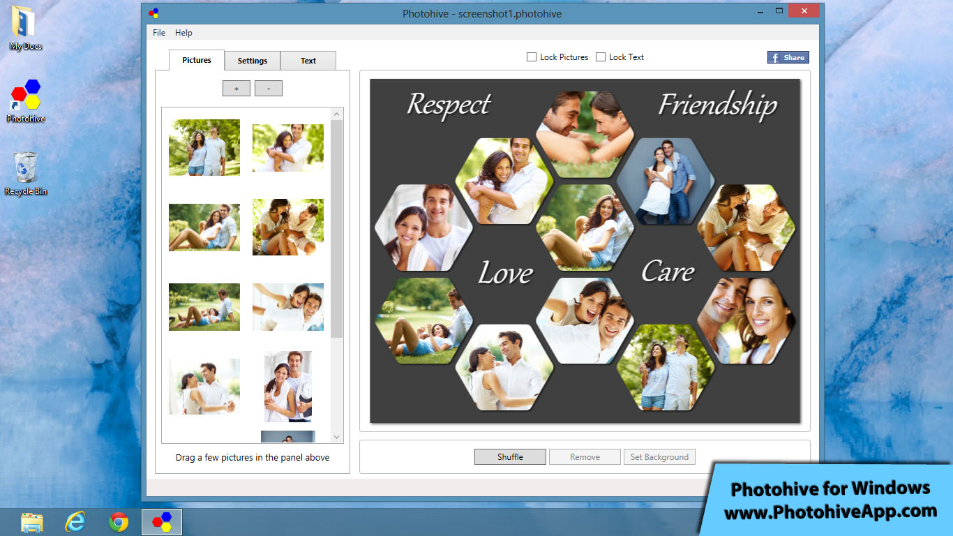 Photohive 1.0 software screenshot