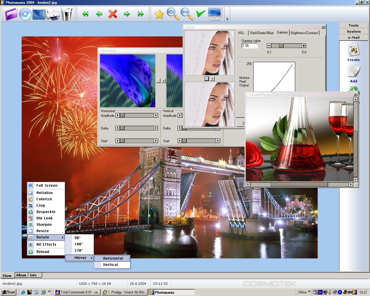 Photomania Deluxe 6.59 software screenshot