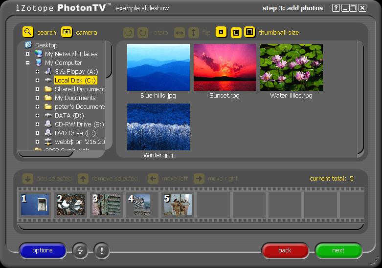 PhotonTV 1.02 software screenshot