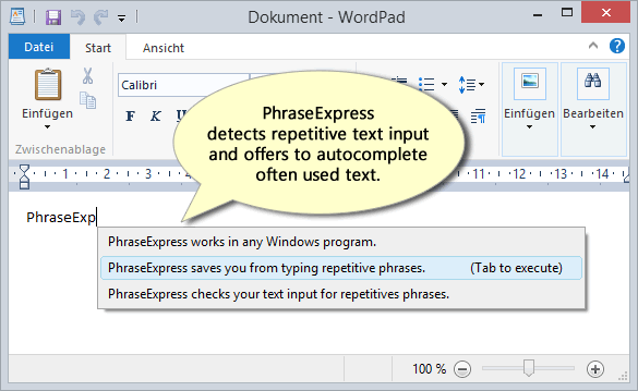 PhraseExpress Standard 12.0.145 software screenshot