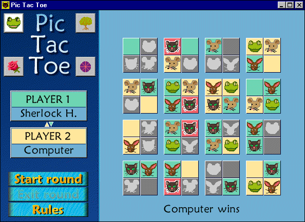 Pic-Tac-Toe 1.5 software screenshot