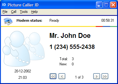 Picture Caller ID 2.0.1 software screenshot