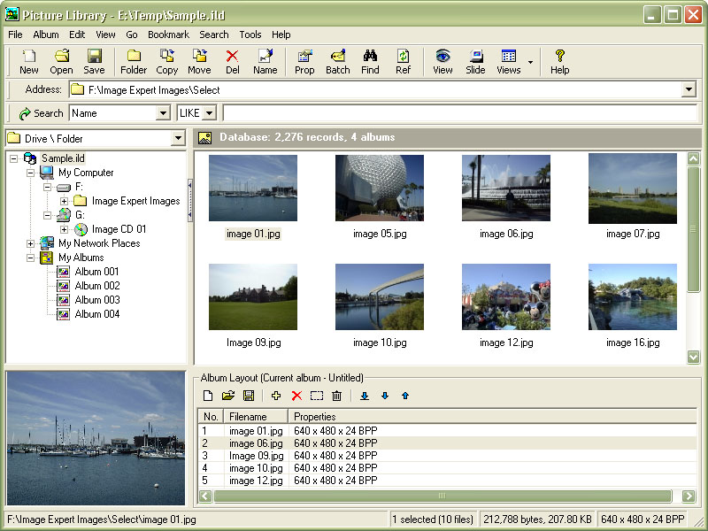 Picture Library 1.4.085 software screenshot