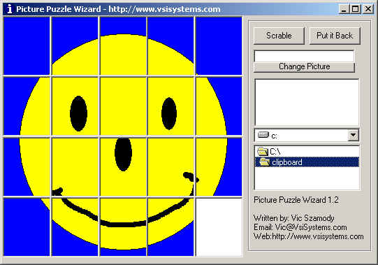 Picture Puzzle Wizard 1.2 software screenshot