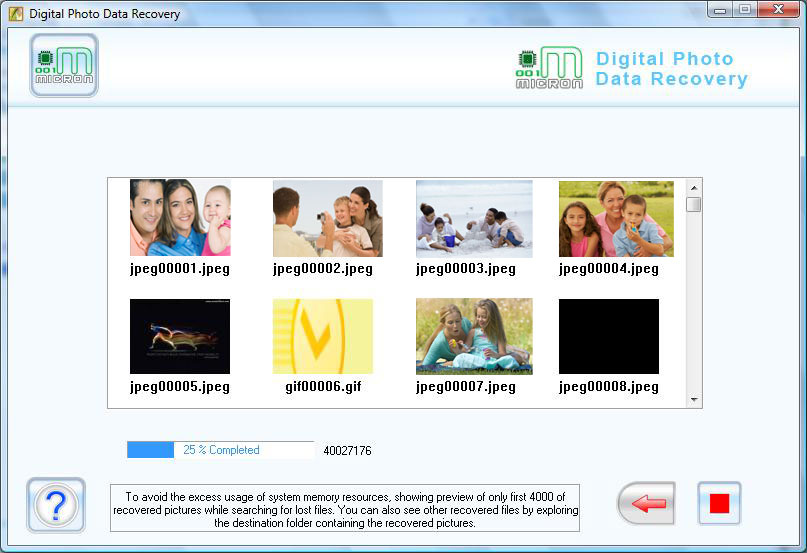 Picture Restore Software 4.8.3.1 software screenshot