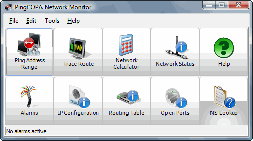 PingCOPA Network Tools 3.01 software screenshot