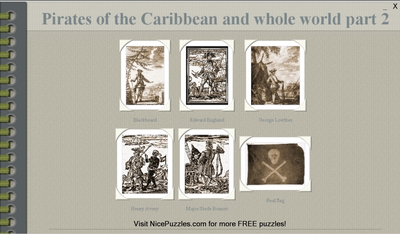 Pirates of Caribbean and World Puzzle 2 1.0 software screenshot