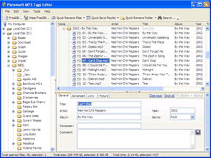 Pistonsoft MP3 Tags Editor 2.75 software screenshot