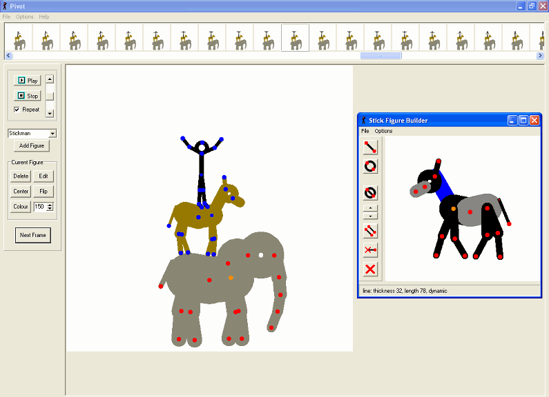 Pivot Stickfigure Animator 2.2.7 software screenshot