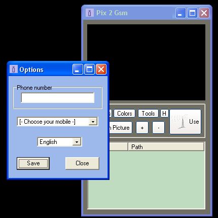 Pix2Gsm 1.03 software screenshot