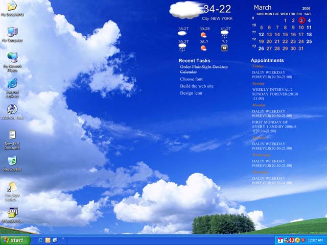 PlainSight Desktop Calendar 2.3.9 software screenshot
