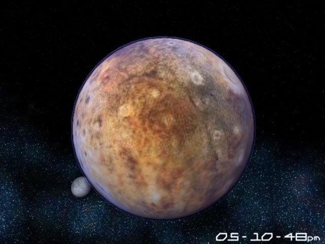 Planet Pluto 3D Screensaver 1.0 software screenshot