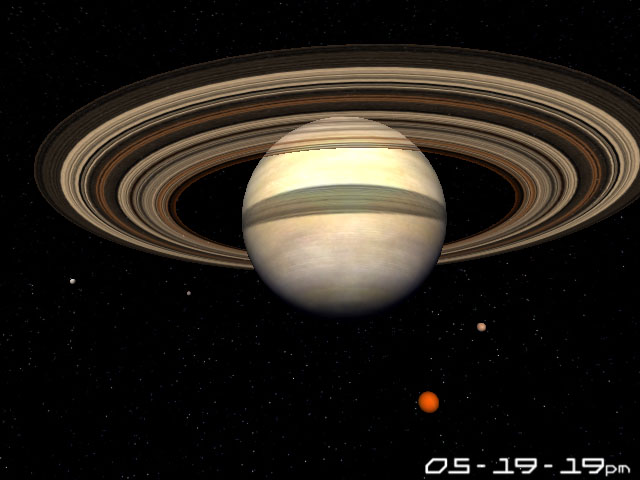 Planet Saturn 3D Screensaver 1.0 software screenshot