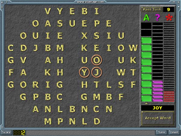 Playsage WordDash 2.0 software screenshot