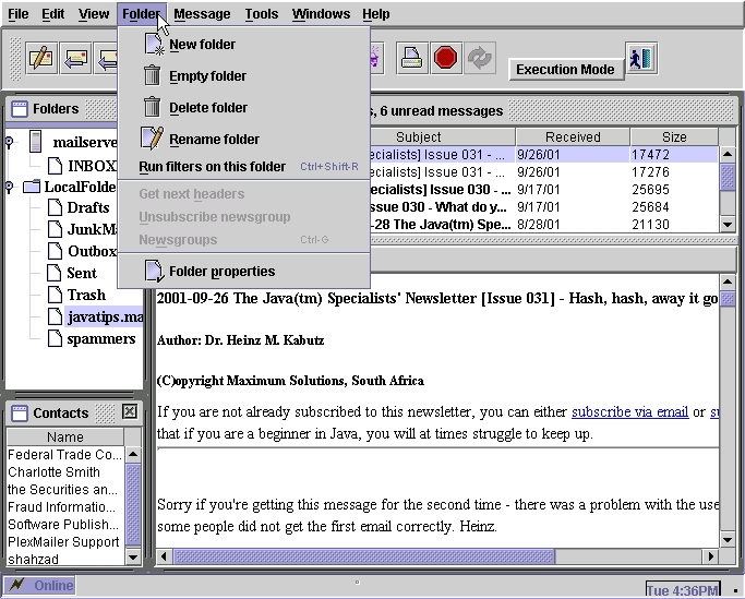 PlexMailer 6.5 software screenshot