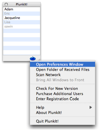 PlunkIt Mac 1.0 software screenshot