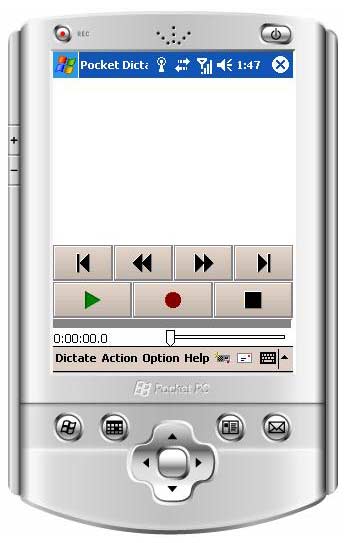 Pocket Dictate Dictation Recorder 5.13 software screenshot