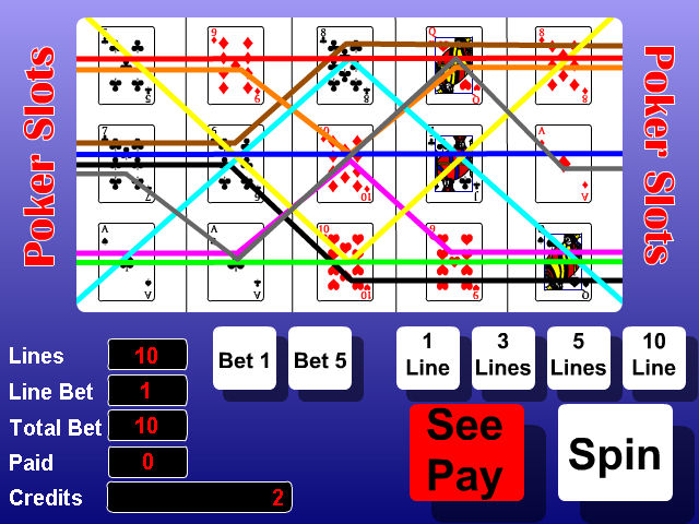 Poker Slots Game 1.0 software screenshot