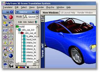 PolyTrans|CAD+DCC Pro 3D Translation System 5.1.57 software screenshot