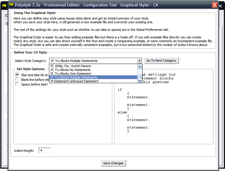 Polystyle Source Code Formatter And Obfuscator 4.0 software screenshot