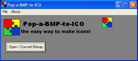 Pop-a-BMP-to-ICO 1.1 software screenshot