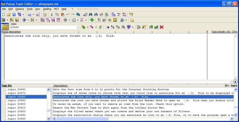 Popup Topic Editor 9.0.0.6 software screenshot