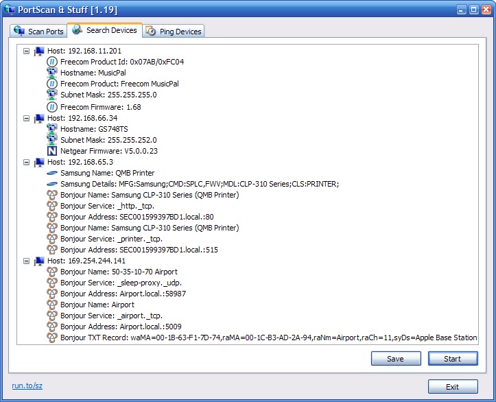 PortScan & Stuff 1.60 software screenshot