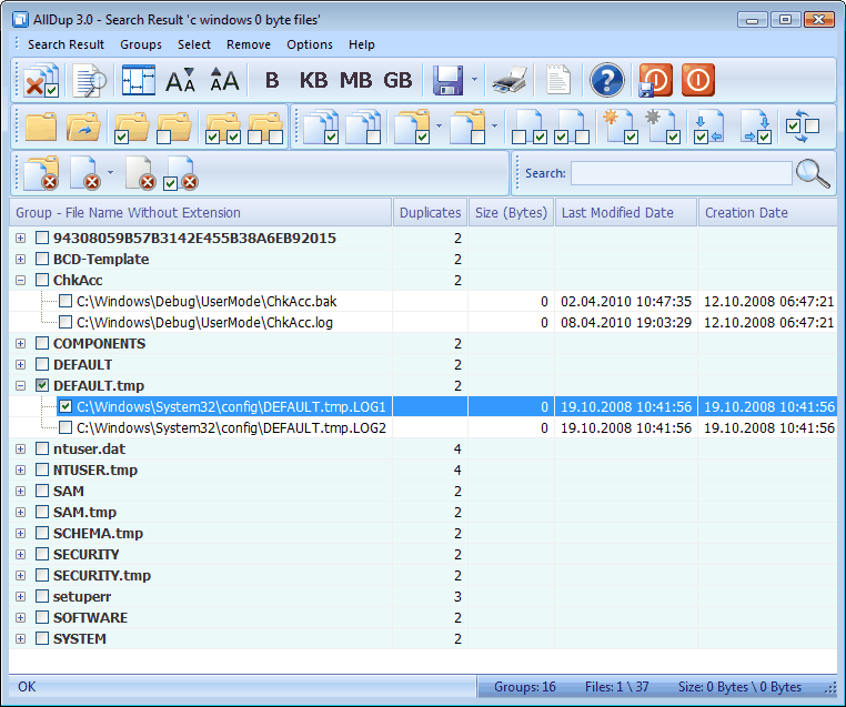 Portable AllDup 4.0.32 software screenshot