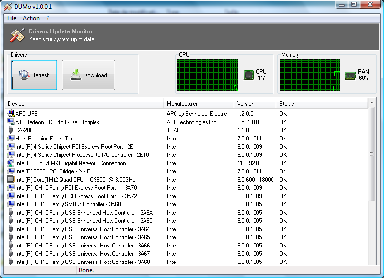Portable DUMo 2.9.1.56 software screenshot