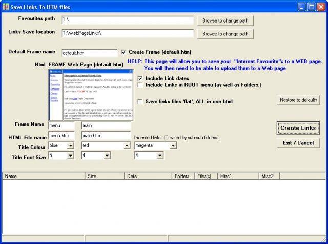 Portable File Organiser 1.900 software screenshot