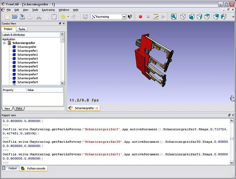 Portable FreeCAD 0.14 Revision 3700 software screenshot