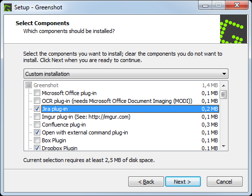 Portable Greenshot 1.2.9.129 software screenshot