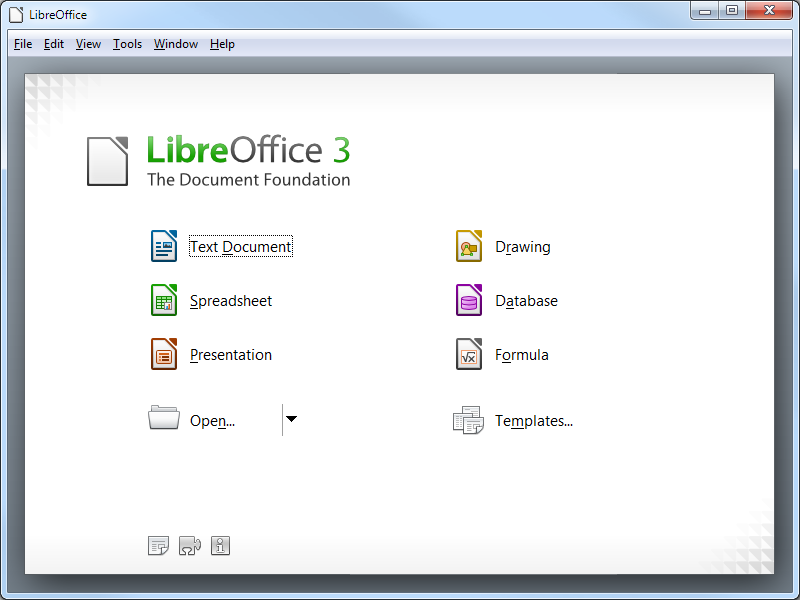 Portable LibreOffice 5.3.3.2 Fresh software screenshot