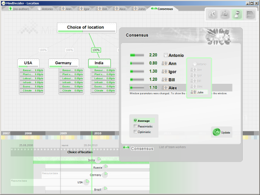 Portable MindDecider PRO 0.11.11.02 software screenshot