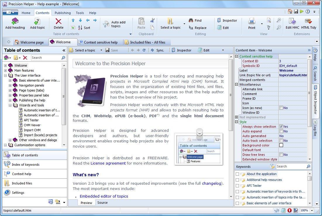 Portable Precision Helper 2.0.1.7 RC2 software screenshot